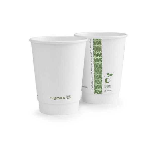 12oz double wall White cup